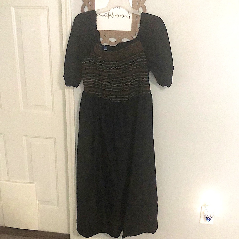 Black Floor Length Sun Dress